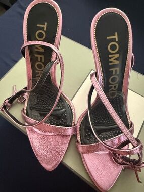 Pink Metallic Tom Ford Heels